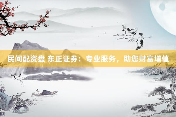 民間配資盤 東正證券：專業服務，助您財富增值