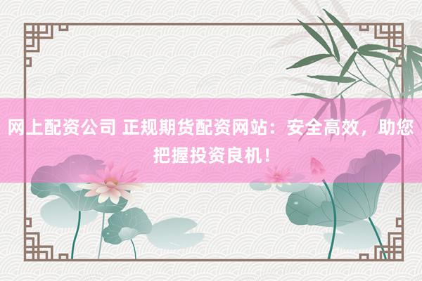 網上配資公司 正規期貨配資網站：安全高效，助您把握投資良機！