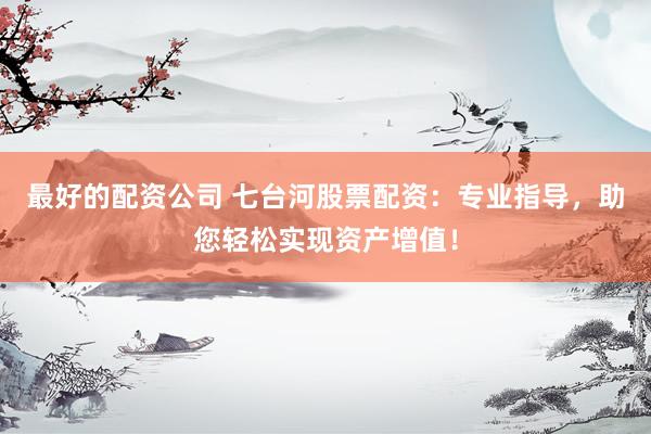 最好的配資公司 七臺河股票配資：專業指導，助您輕松實現資產增值！